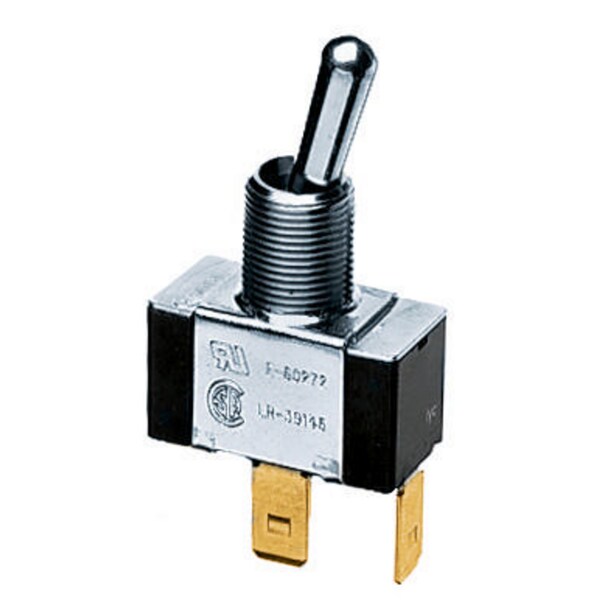 Hubbell Wiring Device-Kellems Commercial Grade, Panel Mount and Specialty Switches, Bat Handle Switches, Momentary Single Pole Single Throw 10A 250V/10A 125V, Terminal HBL11M - main